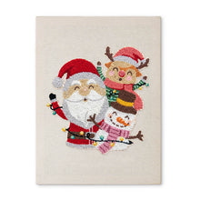 Load image into Gallery viewer, Punch Needle Kit with frame - Santa and Friends Figured'Art
