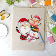 Load image into Gallery viewer, Punch Needle Kit with frame - Santa and Friends