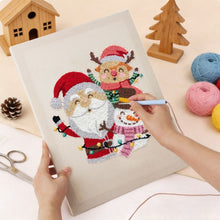 Load image into Gallery viewer, Punch Needle Kit with frame - Santa and Friends