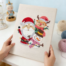 Load image into Gallery viewer, Punch Needle Kit with frame - Santa and Friends
