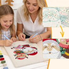 Load image into Gallery viewer, Punch Needle Kit with frame - Santa and Friends