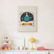 Load image into Gallery viewer, Punch Needle Kit with frame - Magical Christmas Tree