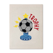 Load image into Gallery viewer, Punch Needle Kit with frame - Soccer Trophy Figured'Art