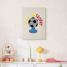 Load image into Gallery viewer, Punch Needle Kit with frame - Soccer Trophy
