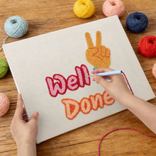 Load image into Gallery viewer, Punch Needle Kit with frame - Well Done