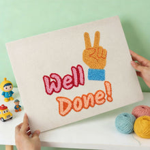 Load image into Gallery viewer, Punch Needle Kit with frame - Well Done
