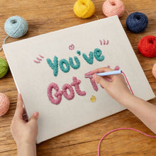 Load image into Gallery viewer, Punch Needle Kit with frame - You've Got This