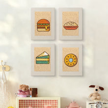 Load image into Gallery viewer, Punch Needle Kits (4 pieces) with frames - Street Food 2