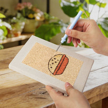 Load image into Gallery viewer, Punch Needle Kits (4 pieces) with frames - Street Food 2