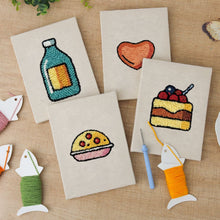 Load image into Gallery viewer, Punch Needle Kits (4 pieces) with frames - Yummy Favorites 1