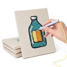 Load image into Gallery viewer, Punch Needle Kits (4 pieces) with frames - Yummy Favorites 1
