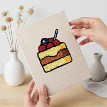 Load image into Gallery viewer, Punch Needle Kits (4 pieces) with frames - Yummy Favorites 1