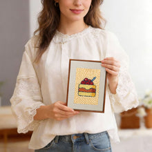 Load image into Gallery viewer, Punch Needle Kits (4 pieces) with frames - Yummy Favorites 2