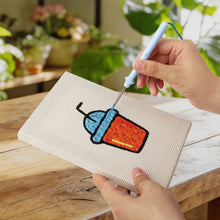 Load image into Gallery viewer, Punch Needle Kits (4 pieces) with frames - Tasty Bites Collection 1