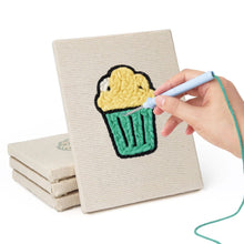 Load image into Gallery viewer, Punch Needle Kits (4 pieces) with frames - Tasty Bites Collection 1