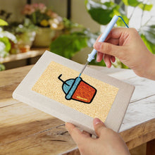 Load image into Gallery viewer, Punch Needle Kits (4 pieces) with frames - Tasty Bites Collection 2