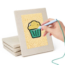 Load image into Gallery viewer, Punch Needle Kits (4 pieces) with frames - Tasty Bites Collection 2