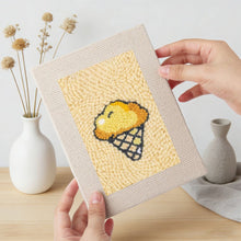 Load image into Gallery viewer, Punch Needle Kits (4 pieces) with frames - Tasty Bites Collection 2