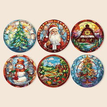 Load image into Gallery viewer, Paint by numbers 8" Placemats (6 pieces) - Creative Christmas Gift