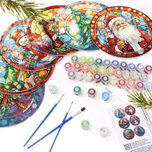 Load image into Gallery viewer, Paint by numbers 8" Placemats (6 pieces) - Creative Christmas Gift