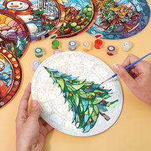 Load image into Gallery viewer, Paint by numbers 8" Placemats (6 pieces) - Creative Christmas Gift