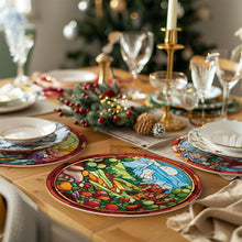 Load image into Gallery viewer, Paint by numbers 8" Placemats (6 pieces) - Creative Christmas Gift