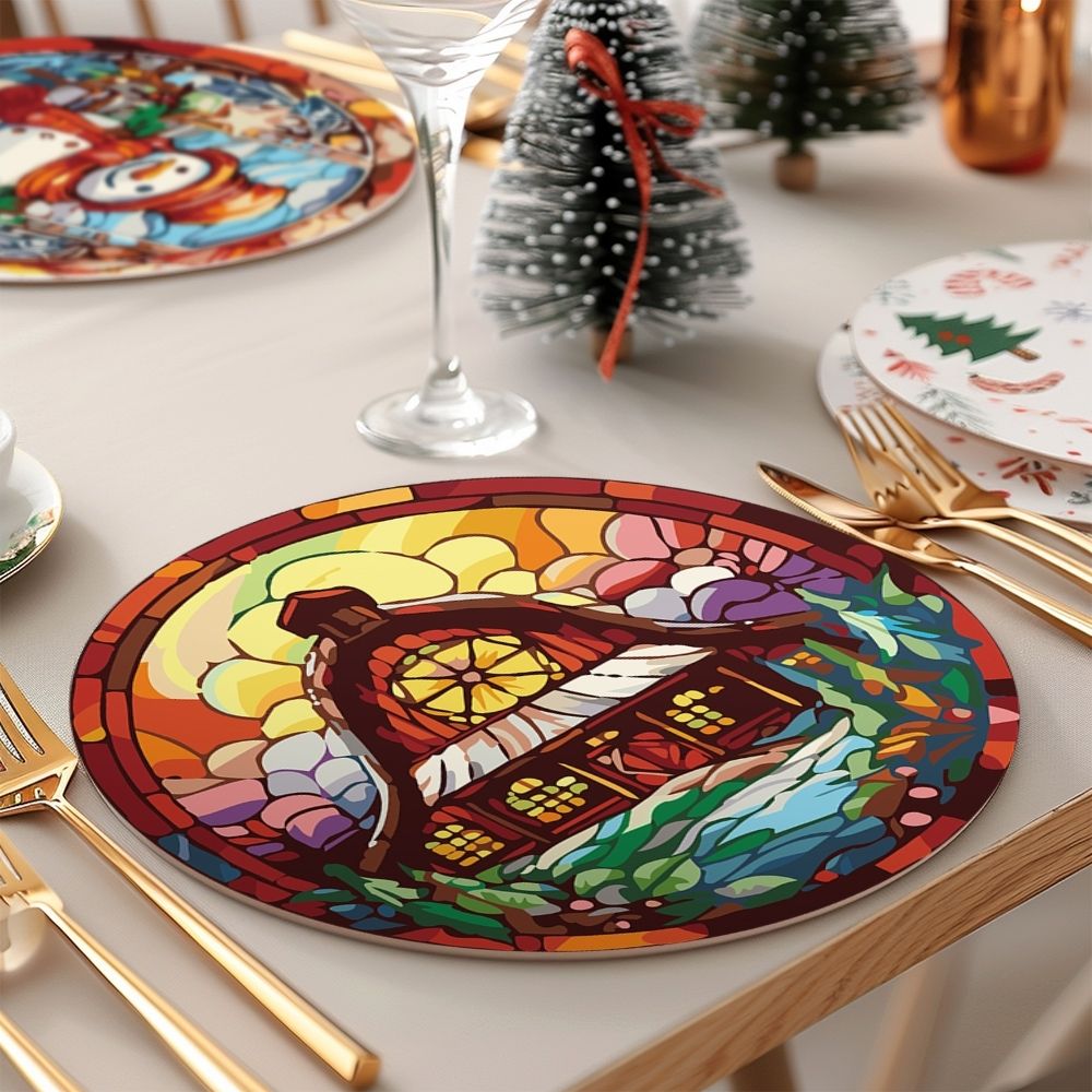 Paint by numbers 8" Placemats (6 pieces) - Creative Christmas Gift
