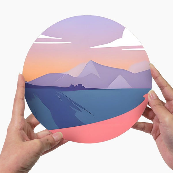 Paint by numbers 8" Placemats (6 pieces) - Nature Vista