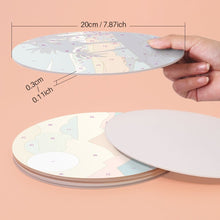 Load image into Gallery viewer, Paint by numbers 8" Placemats (6 pieces) - Nature Vista
