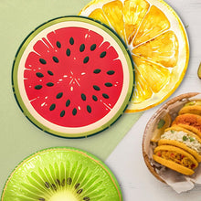 Load image into Gallery viewer, Paint by numbers 8" Placemats (6 pieces) - Tropical Fruit Slice