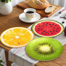 Load image into Gallery viewer, Paint by numbers 8" Placemats (6 pieces) - Tropical Fruit Slice