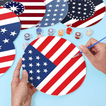 Load image into Gallery viewer, Paint by numbers 8" Placemats (6 pieces) - American Flag