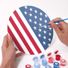 Load image into Gallery viewer, Paint by numbers 8" Placemats (6 pieces) - American Flag