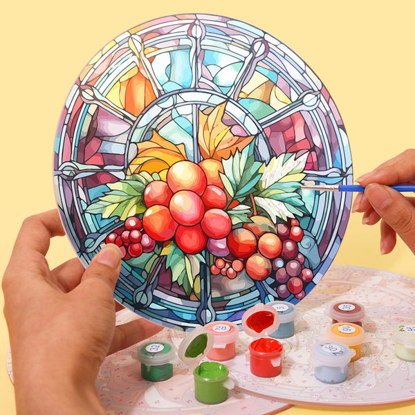 Paint by numbers 8" Placemats (4 pieces) - Holiday and Nature