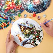 Load image into Gallery viewer, Paint by numbers 8" Placemats (4 pieces) - Holiday and Nature