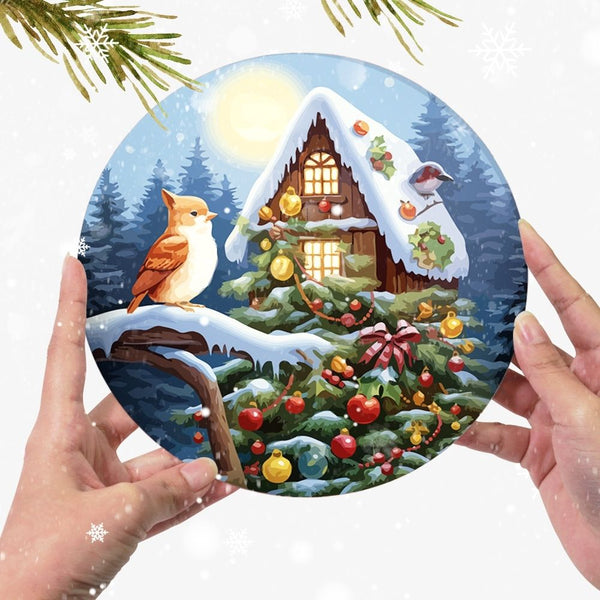 Paint by numbers 8" Placemats (4 pieces) - Holiday and Nature