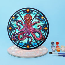 Load image into Gallery viewer, Paint by numbers 8" Placemats (4 pieces) - Ocean Creatures