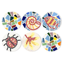 Load image into Gallery viewer, Paint by numbers 8" Placemats (6 pieces) - Decorative Geometric Pattern