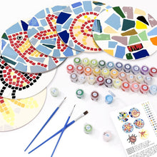 Load image into Gallery viewer, Paint by numbers 8" Placemats (6 pieces) - Decorative Geometric Pattern