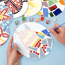 Load image into Gallery viewer, Paint by numbers 8" Placemats (6 pieces) - Decorative Geometric Pattern