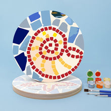 Load image into Gallery viewer, Paint by numbers 8" Placemats (6 pieces) - Decorative Geometric Pattern