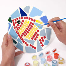Load image into Gallery viewer, Paint by numbers 8" Placemats (6 pieces) - Decorative Geometric Pattern