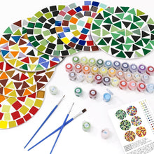 Load image into Gallery viewer, Paint by numbers 8" Placemats (6 pieces) - Modern Geometric
