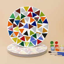 Load image into Gallery viewer, Paint by numbers 8" Placemats (6 pieces) - Modern Geometric