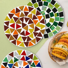 Load image into Gallery viewer, Paint by numbers 8" Placemats (6 pieces) - Modern Geometric