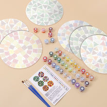 Load image into Gallery viewer, Paint by numbers 8" Placemats (6 pieces) - Modern Geometric