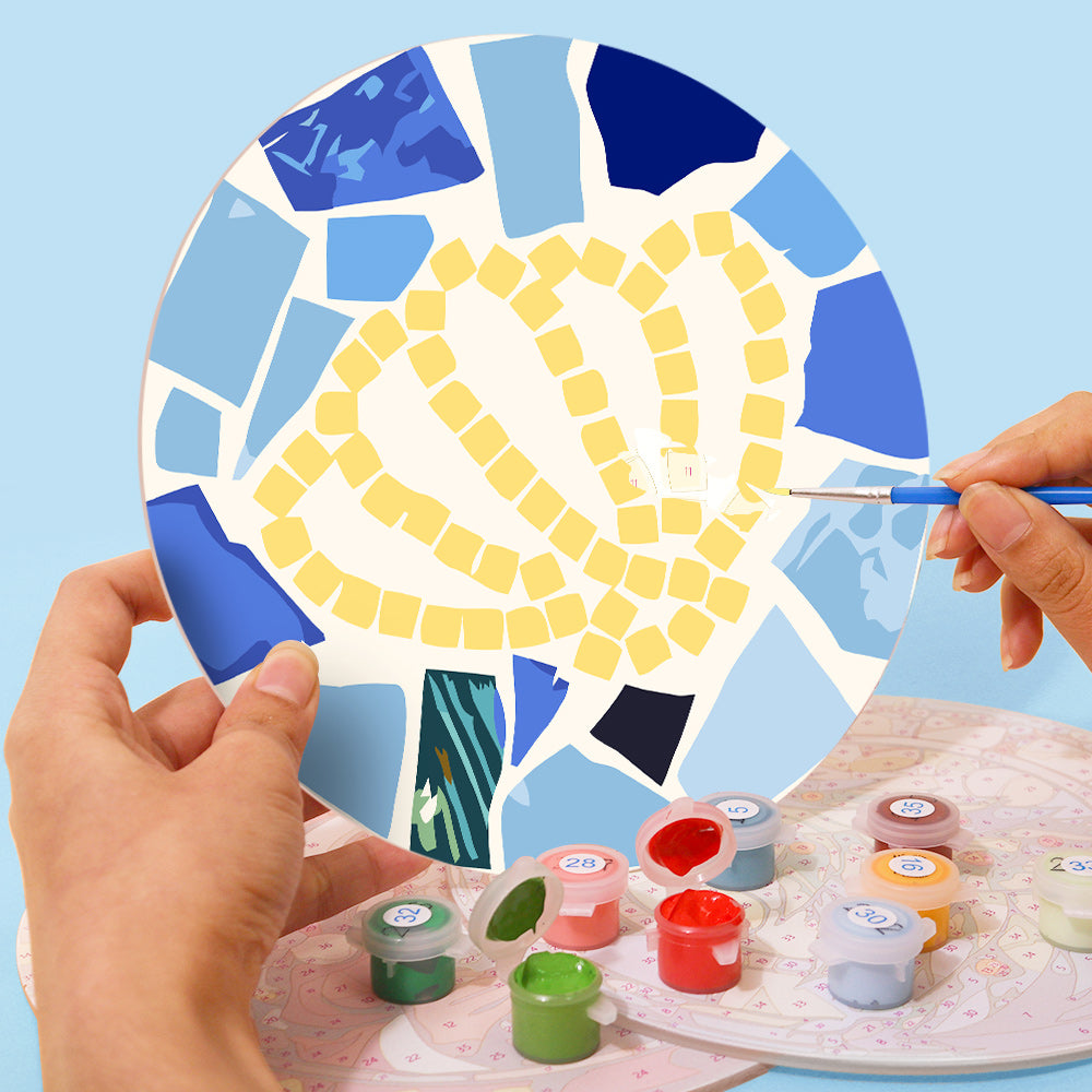 Paint by numbers 8" Placemats (6 pieces) - Mediterranean Style