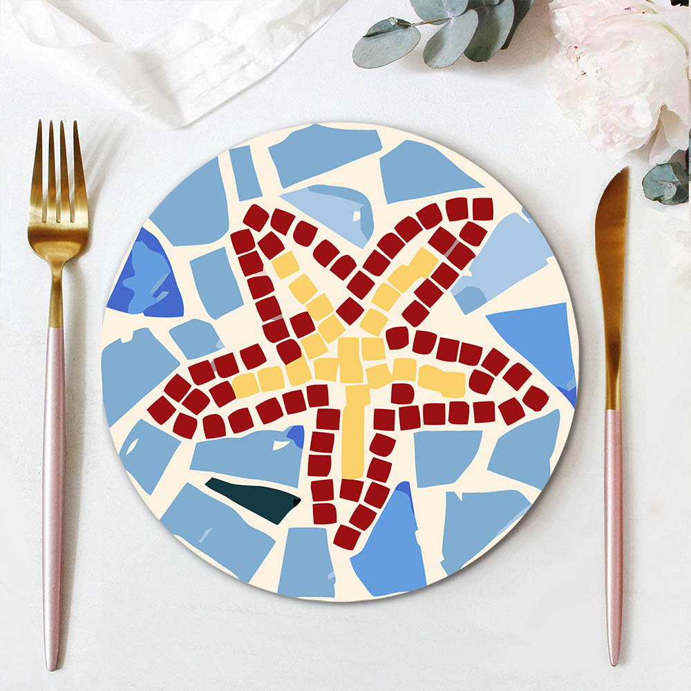 Paint by numbers 8" Placemats (6 pieces) - Mediterranean Style