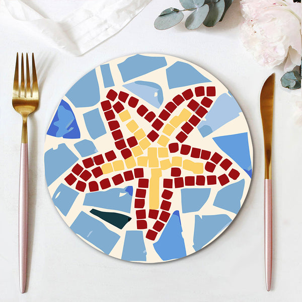 Paint by numbers 8" Placemats (6 pieces) - Mediterranean Style