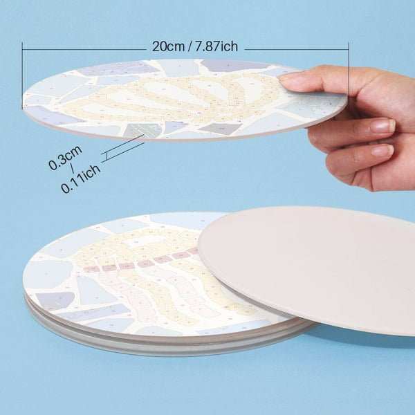 Paint by numbers 8" Placemats (6 pieces) - Mediterranean Style